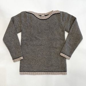 Bonton Grey Knit Boys' Sweater (Size: 10 ans)